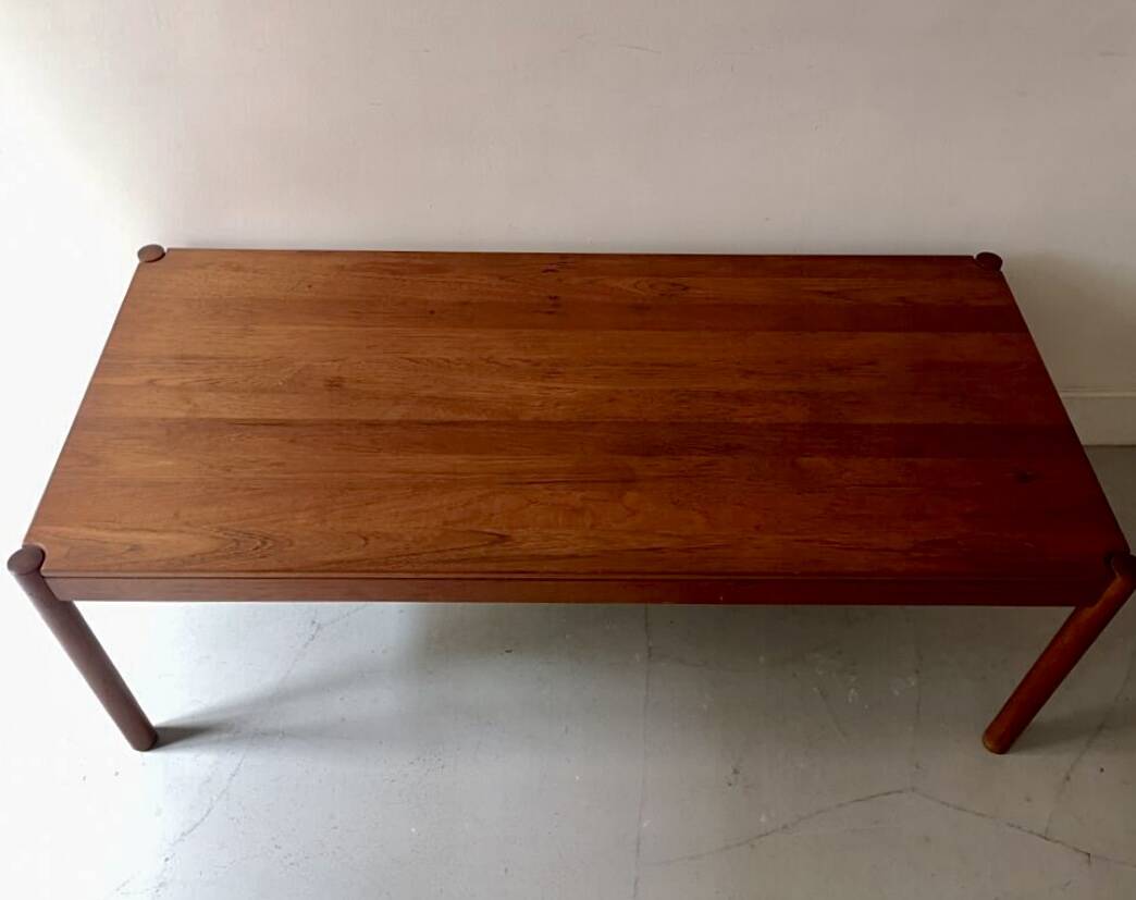 Scandinavian coffee table in teak wood, Danish 1970