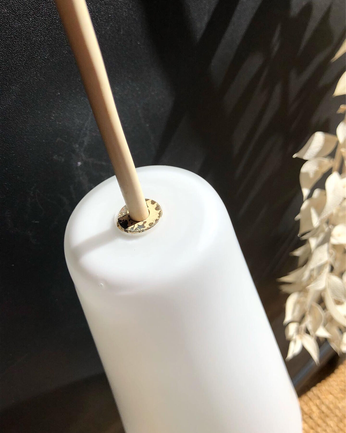 Vintage opaline pendant lamp