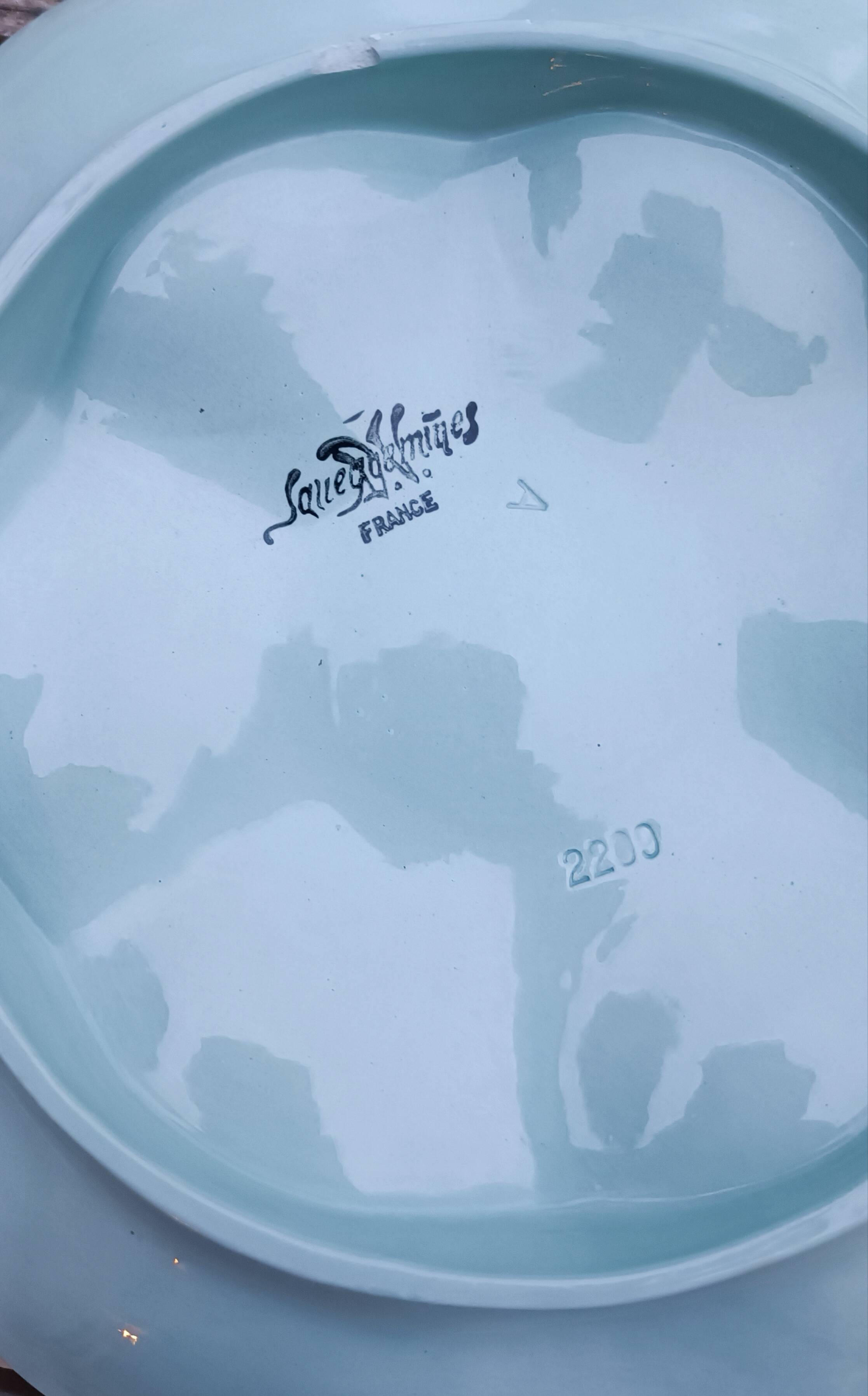 Oyster plates Sarreguemines