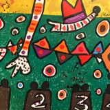 Davie allan (1920-2014) olympische spiele münchen, 1972. original poster