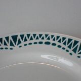 Petite assiette Sarreguemines au décor bleu canard