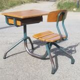 Vintage 1-seater school desk 50