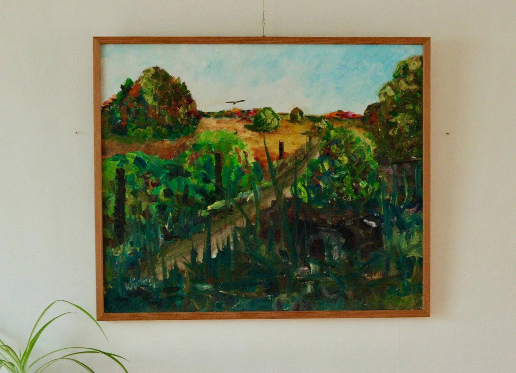 Oil on Swedish canvas "Autumn Landscape", Wimar 48