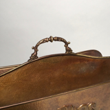 Magazine rack brass vintage