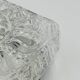 Square ceiling light in molded glass with relief