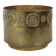 Large Brass Jardinière / Firewood Bin with Repoussé Work
