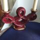 Pair of ceramic candelabra from Vallauris, circa 1950