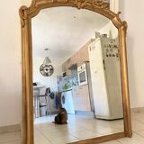 Nineteenth-century shell pediment mirror