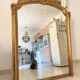 Nineteenth-century shell pediment mirror