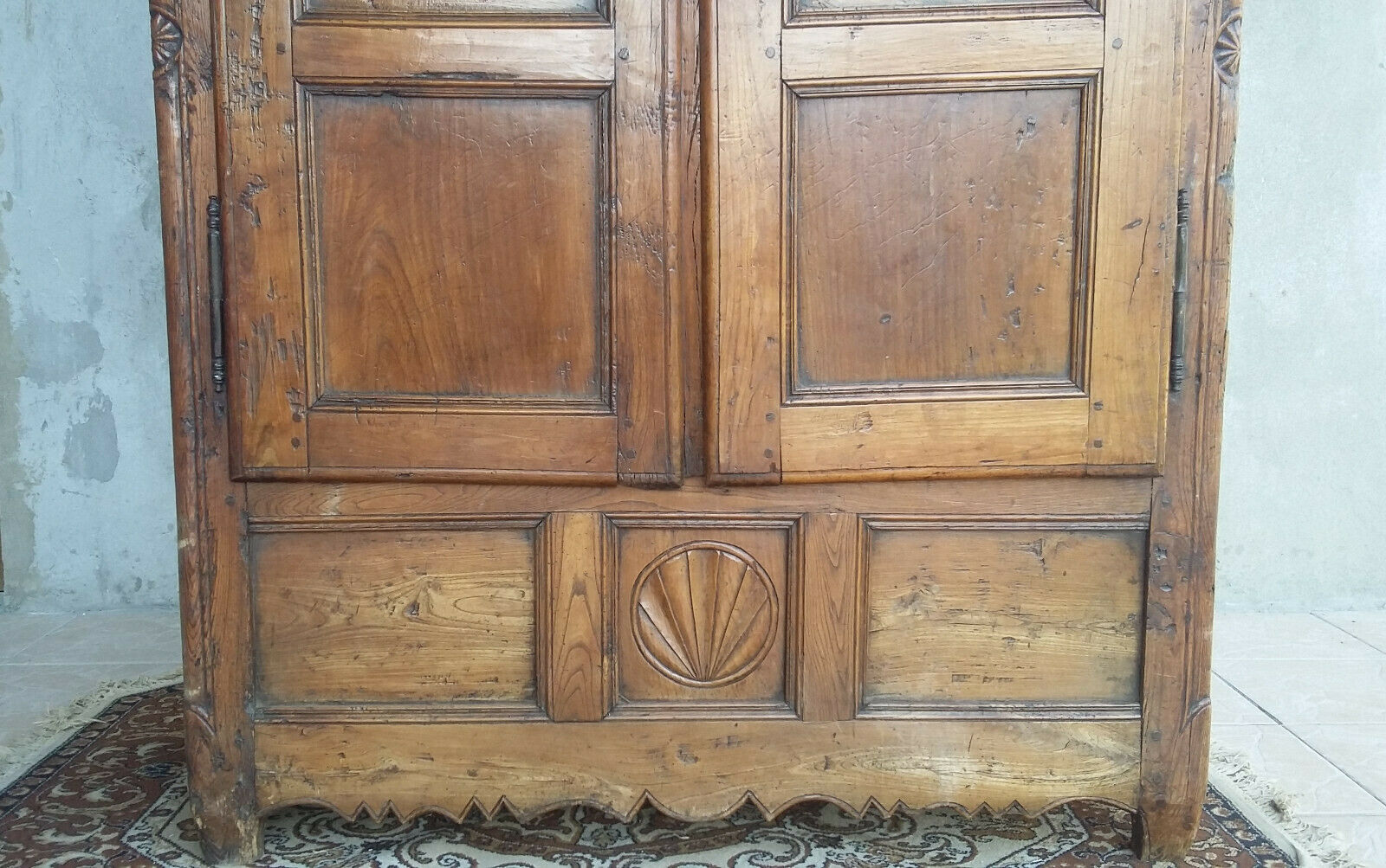 18th-century larch Savoyard wardrobe