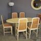 Table and 6 chairs by Mario Sabot from the 70s