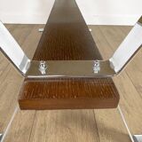 Table basse en céramique et chrome, années 70