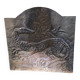Cast iron fireplace plate