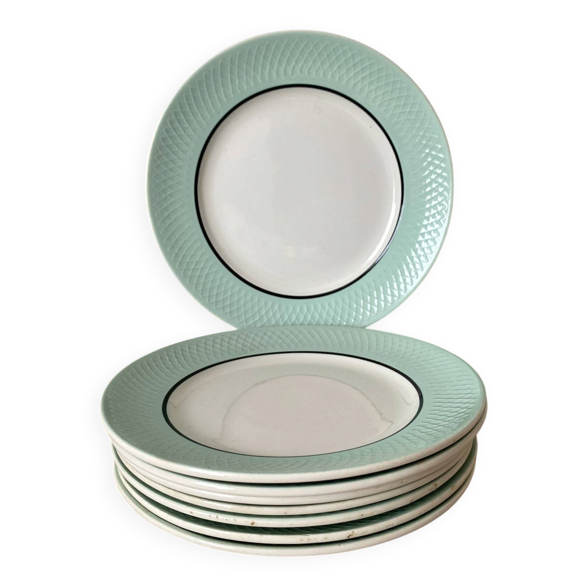 dessert plates 1960s Moulin des Loups