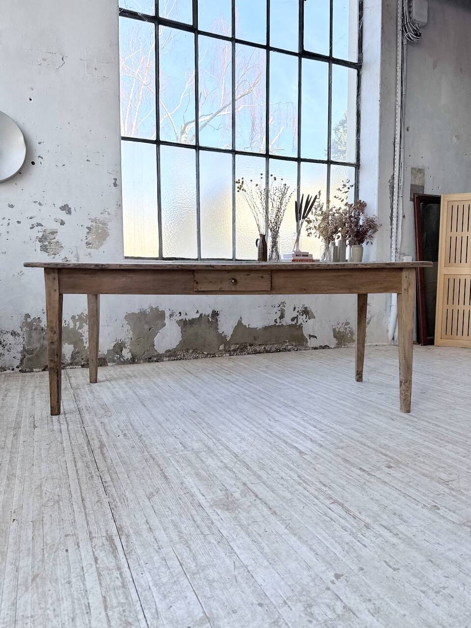 1950 pine farmhouse table 2m