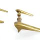 2 pairs of modernist solid brass door handles 1950–1960