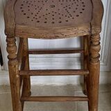 Old wooden bar stool