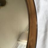 Round mirror in smoked plexiglas 50cm