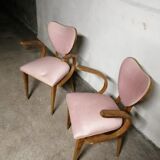 Pair of art deco style armchairs