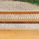 Vintage chest bench from the 50s in oak and rattan