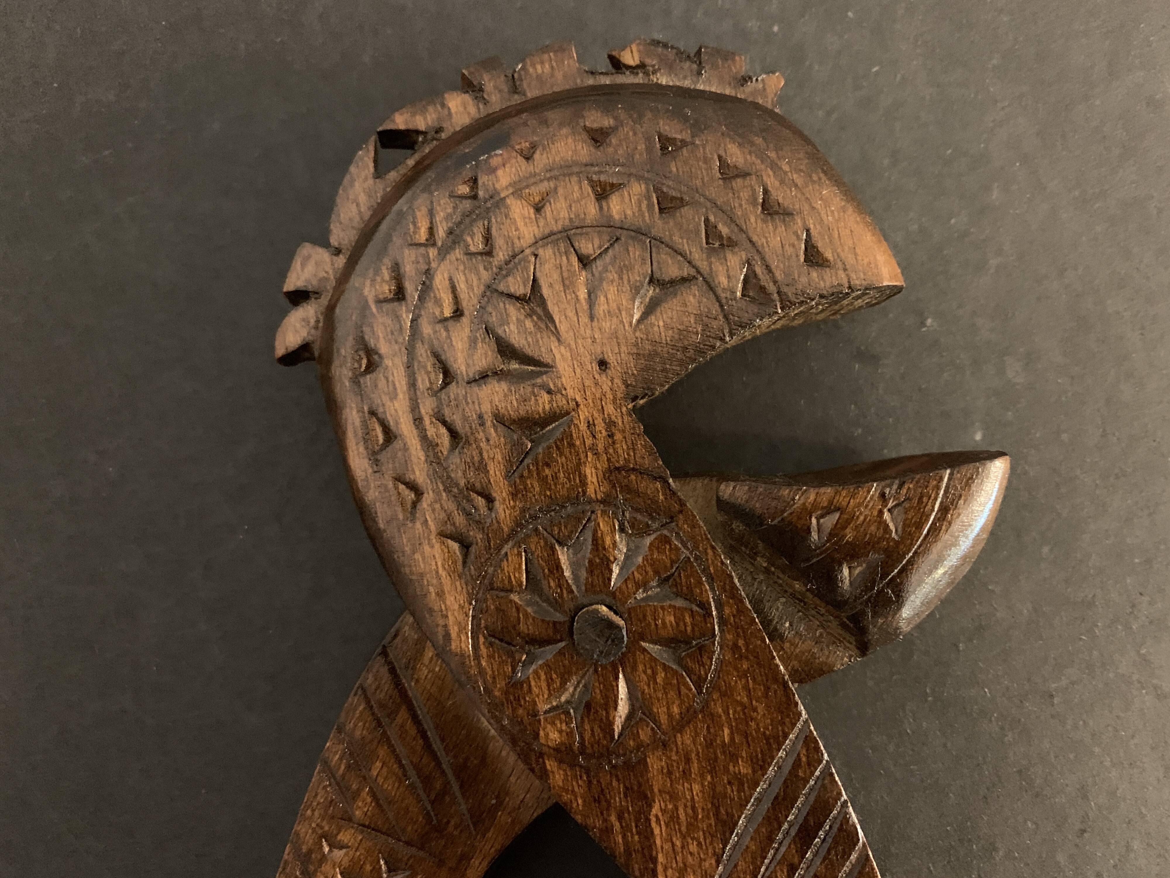 Nutcrackers folk art carved wood