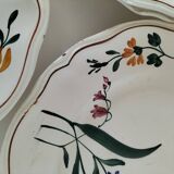 Antique Longchamp plates – “Tulips” model – 1950s-1960s