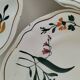 Vintage Longchamp plates – "Tulips" model – 1950s-60s