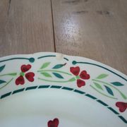6 Digoin and Sarreguemines soup plates