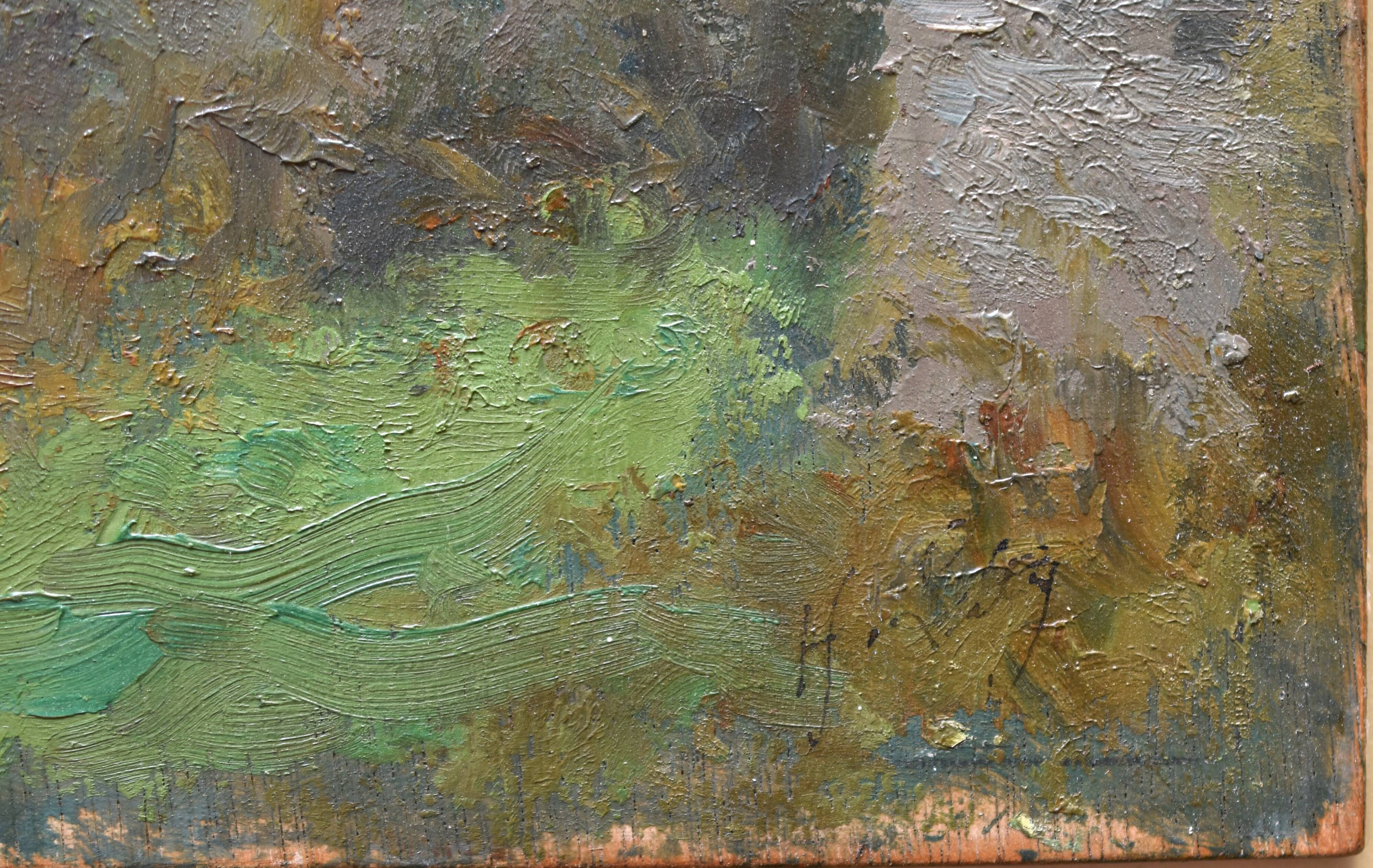 Hippolyte Léty, The Old Church of Beauvoir-de-Marc, Isère (circa 1935)