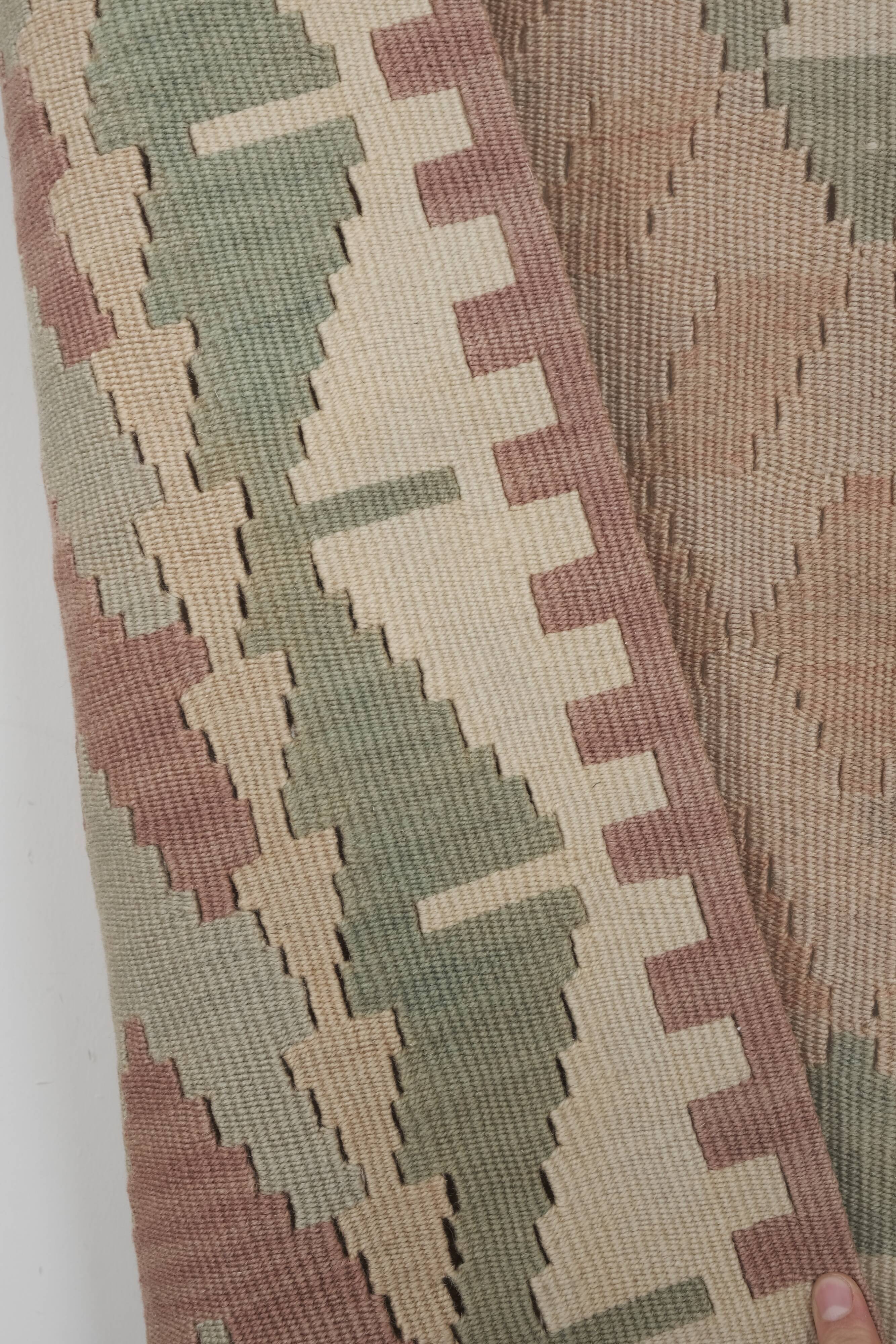 Classic Handwoven Turkish Konya Kilim Production Rug 4'6" X 7'7"