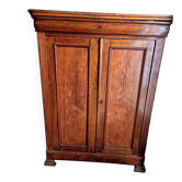 Louis Philippe Wardrobe Cabinet Mahogany 19th Century