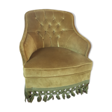 Bronze green toad armchair