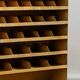 Industrial shelving unit with compartments