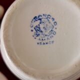 Pink ceramic coffee service by St Amand Ceranord