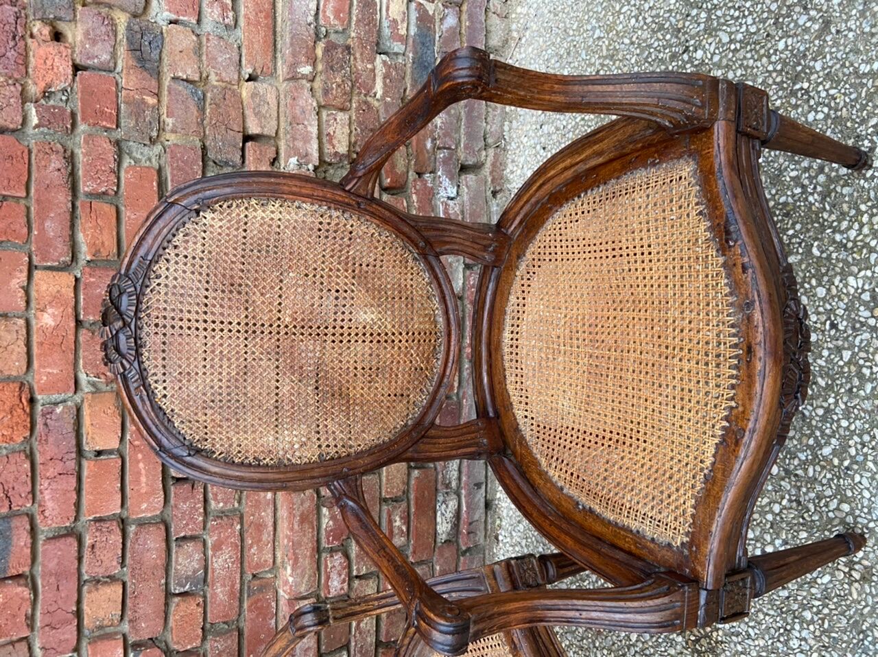 Fauteuils cannés d’époque Louis XVI Etienne Meunier