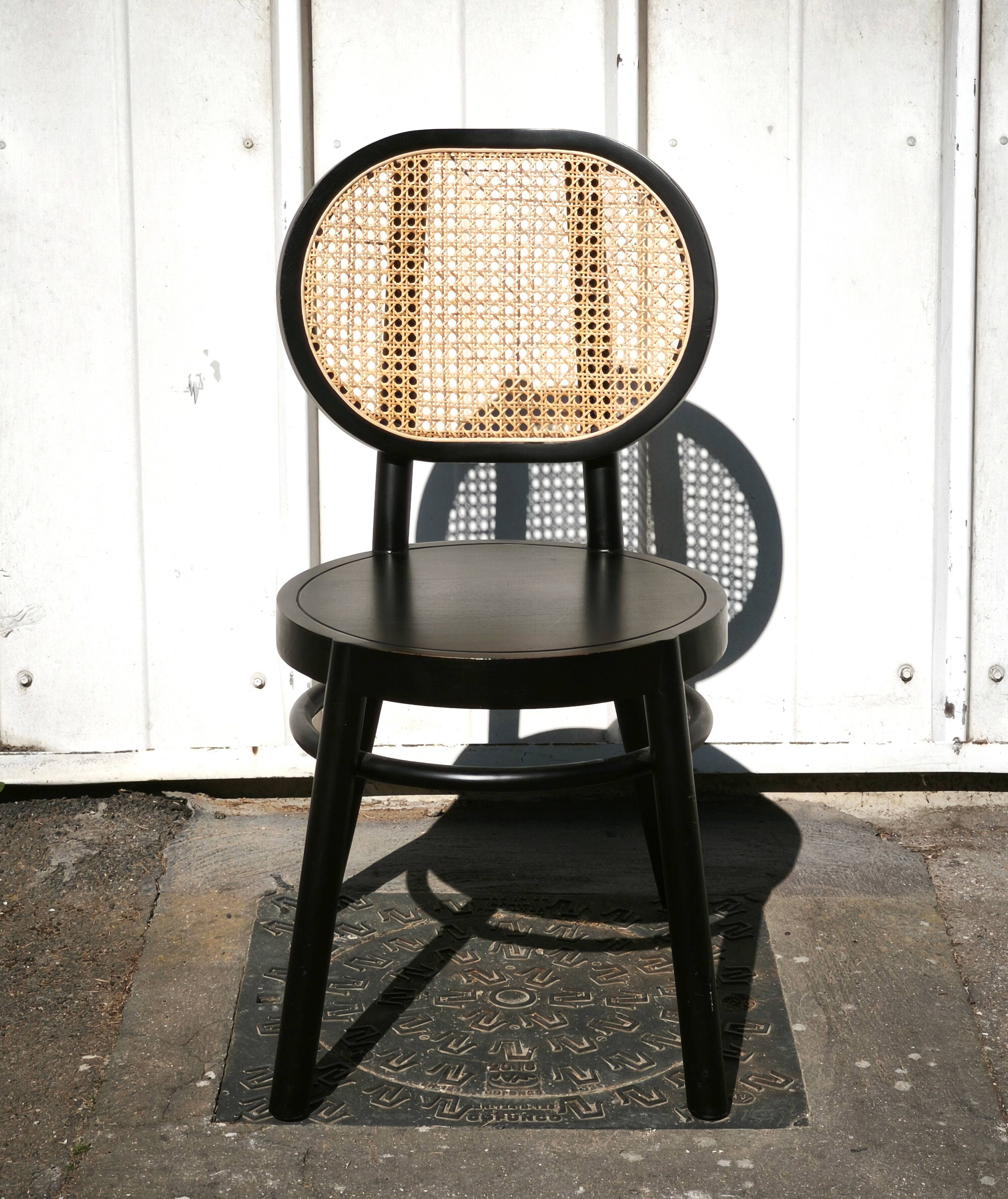 Vintage caned bistro chair