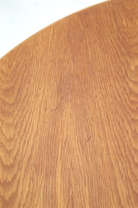 Table à manger ronde restaurée par Villy Schou Andersen / chêne / design danois moderne des années 1960 / 1970