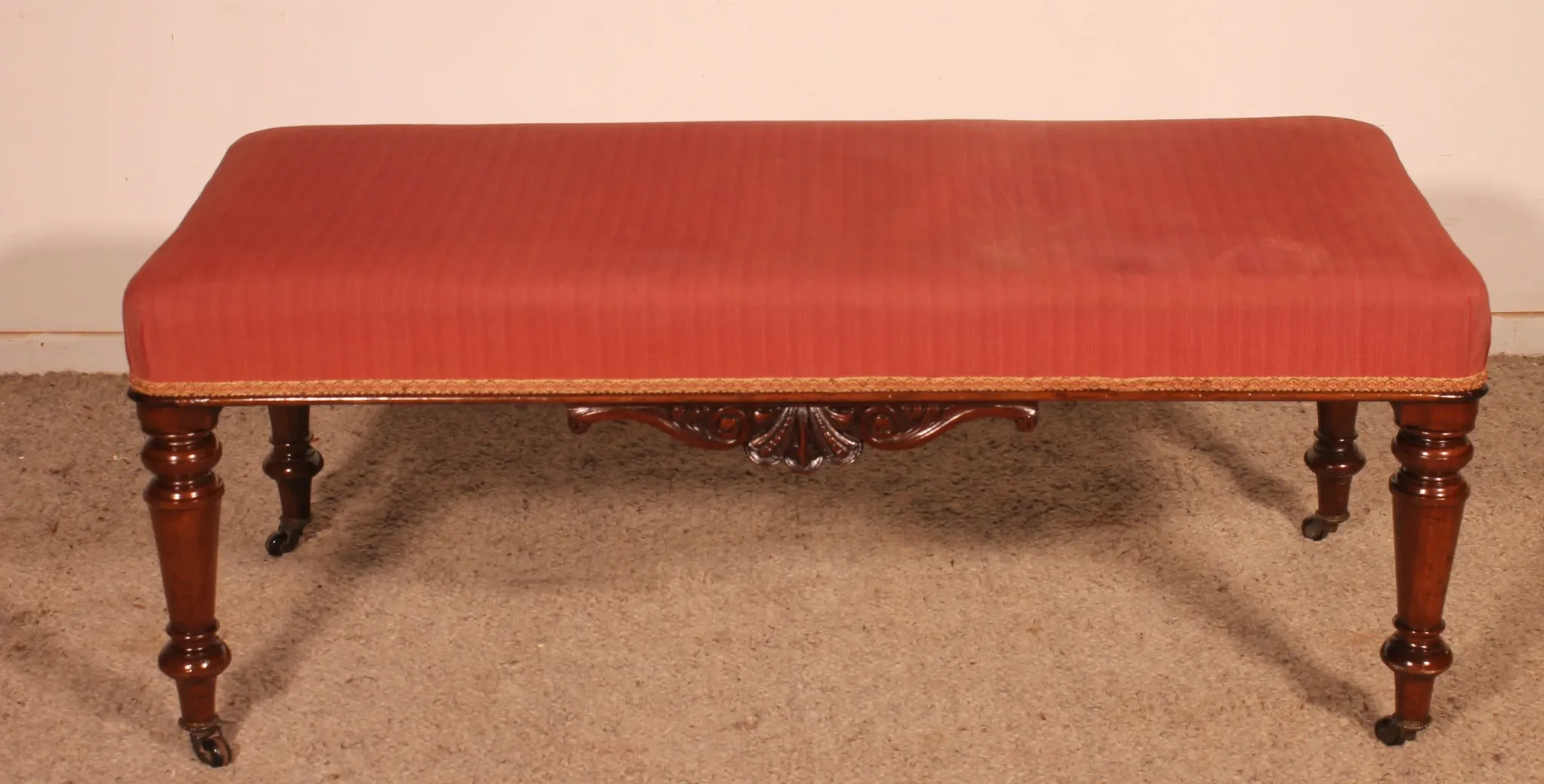 banquette en acajou du 19° siècle - Angleterre