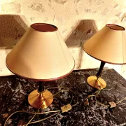 Paire de lampes vintage lg paris