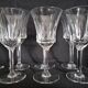 Set of 6 water glasses and 6 wine glasses in cut crystal Val Saint Lambert