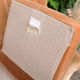 Fauteuil velours peach