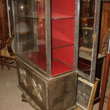 Coin - Bar from the 1940s in black-coloured cerused oak white of origin