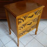 Chest of drawers 3 drawers art deco style in wood
