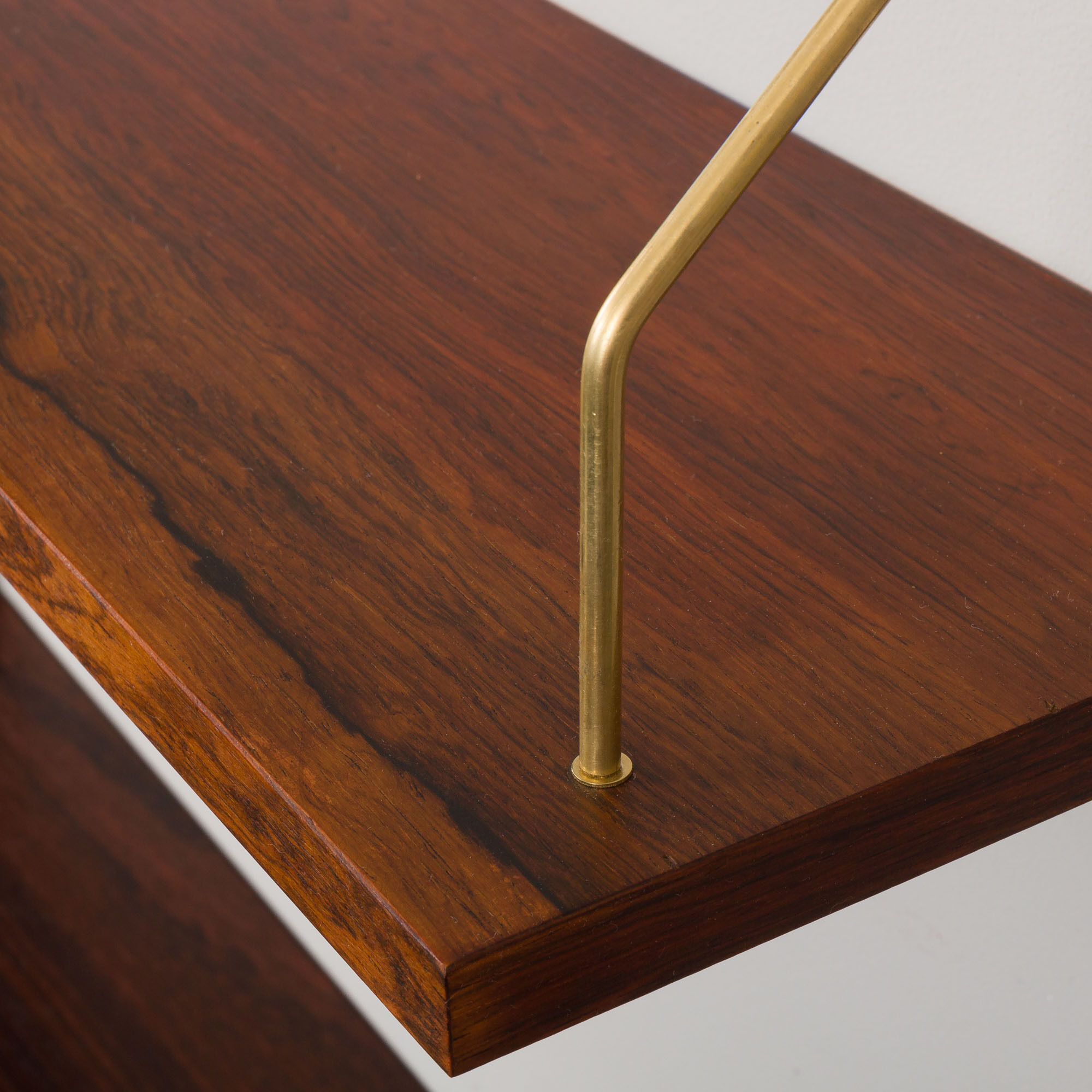 rosewood wall unit by Preben Sorensen for PS System, Randers, 1960s