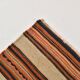 Red & Beige Striped Accent Vintage Kilim Rug, 64x104Cm