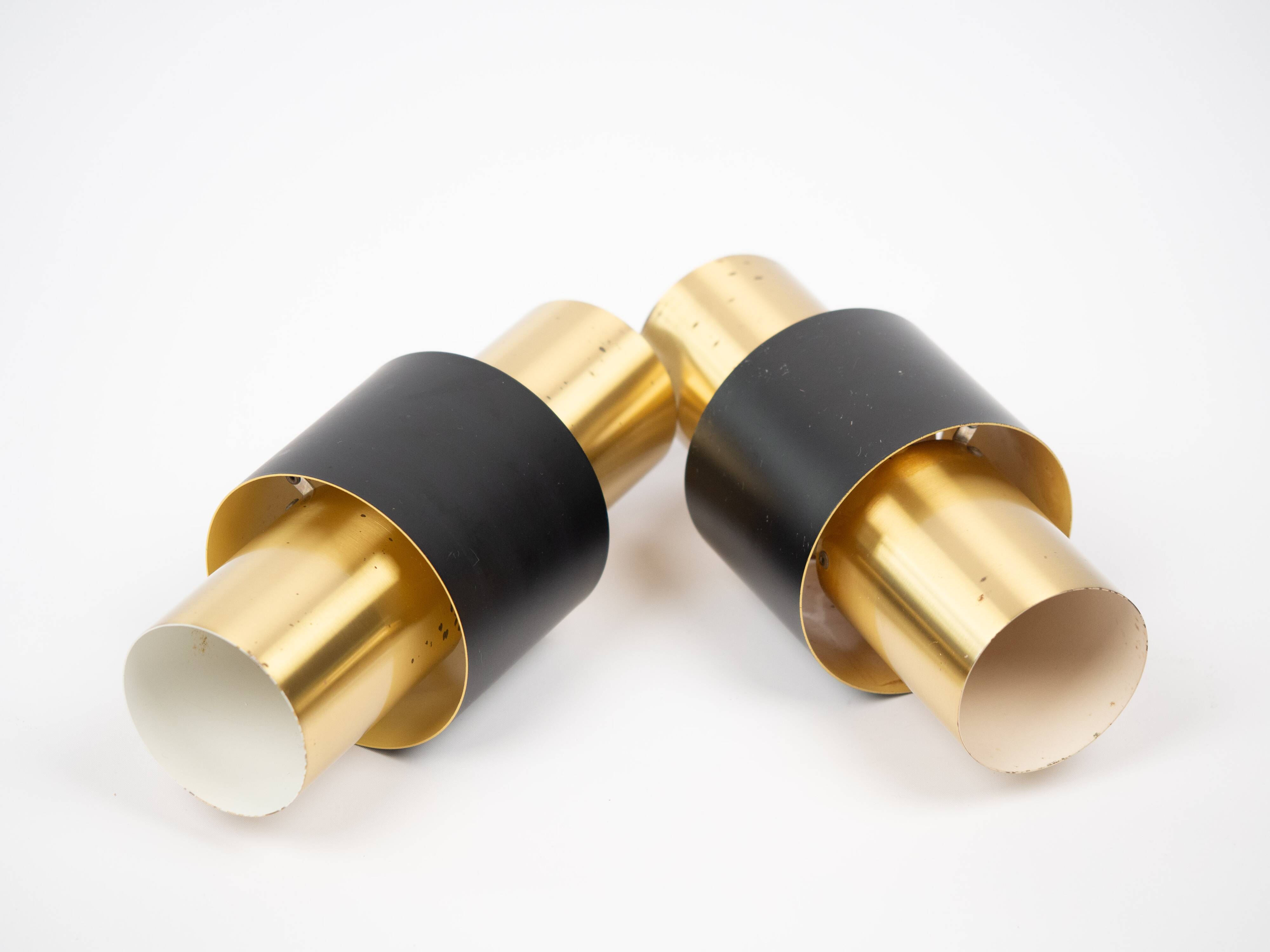 Paire de 2 suspensions vintage Etna de Jo Hammerborg, Fog og Morup, 1960