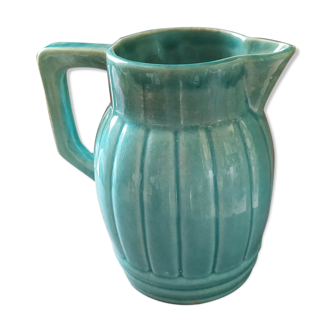 Old orchie ceramic pitcher