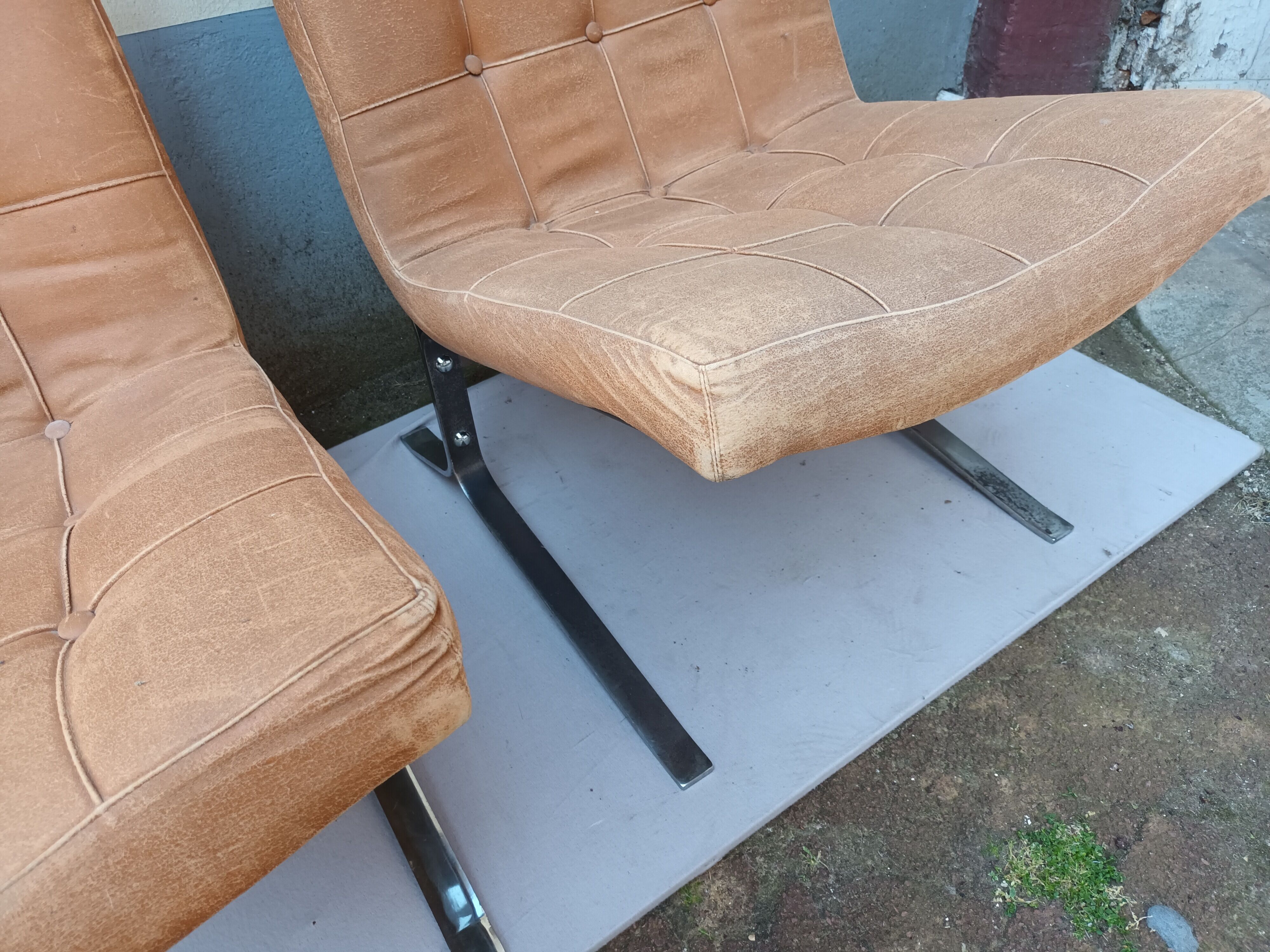 Three armchairs by Olivier Mourgue from the 50s/60s