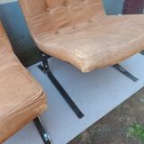 Three armchairs by Olivier Mourgue from the 50s/60s
