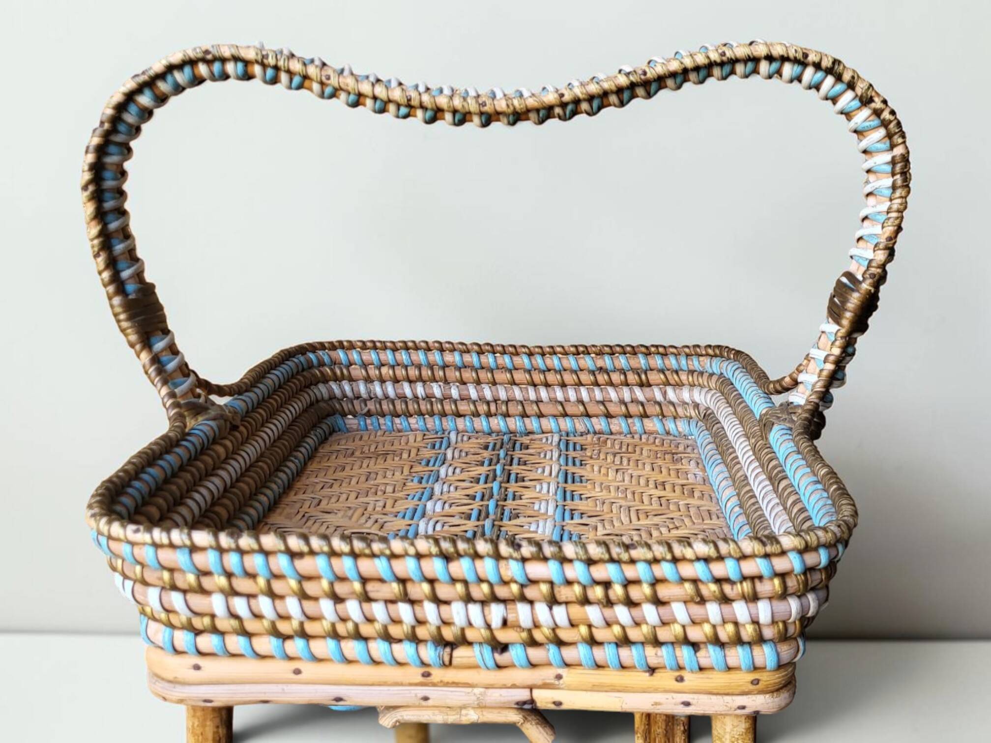 Rattan dessert table, Napoleon III